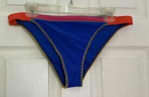 Banana Moon Side Hipster Bikini Bottom 44 US XL Blue New Colorful
